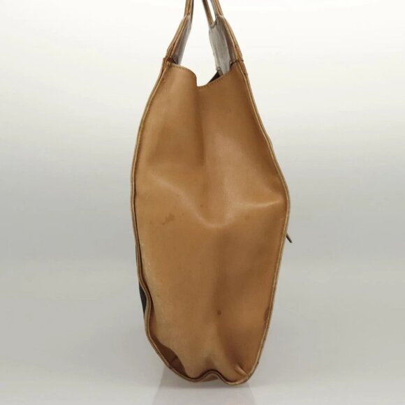 GUCCI GG Canvas Hand Bag Leather Black - Picture 4 of 16